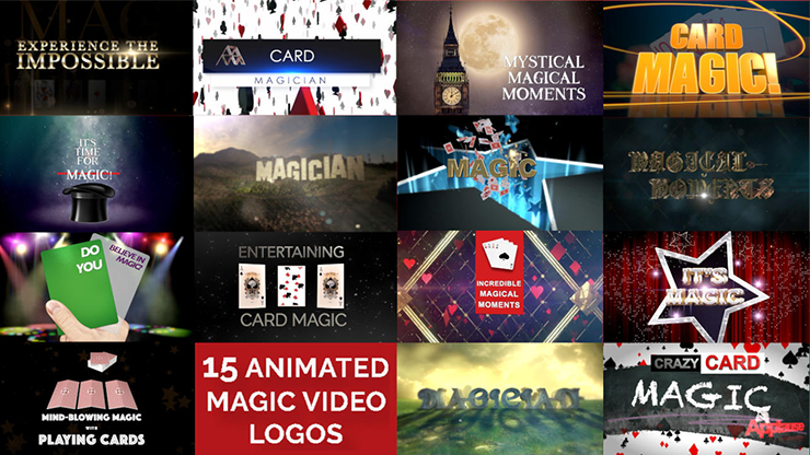 15 Magic Video Logos for Magicians by Wolfgang Riebe - Mixed Media Download