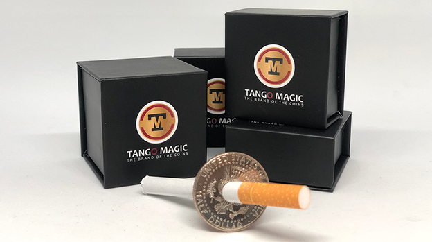 Cigarette Through Half Dollar (Two Sided) (D0015)by Tango - Trick