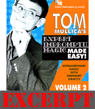 The Indian Bean Mystery - Video Download (Excerpt of Mullica Expert Impromptu Magic Made Easy Tom Mullica- #2, DVD)