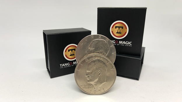 Slippery Expanded Shell Eisenhower Dollar (D0090) by Tango - Trick