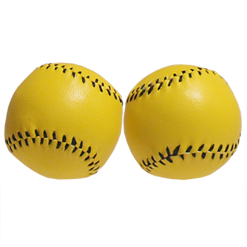 Chop Cup Balls Yellow Leather (Set of 2) by Leo Smetsers - Trick