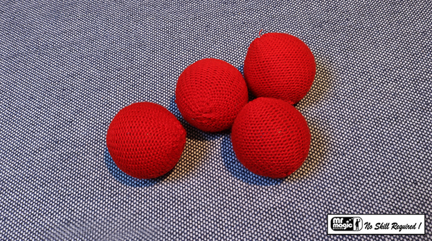 Crochet Balls (Red 1.75 inch) by Mr. Magic - Trick