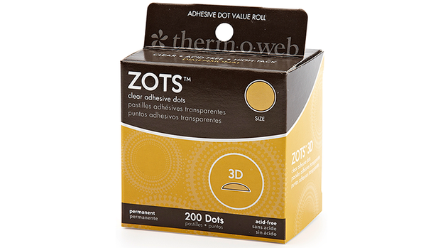 Sticky Dots 3D (1/2 inch Diameter) Roll of 200