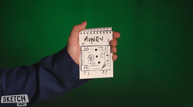 SKETCH MONEY by João Miranda and Julio Montoro - Trick