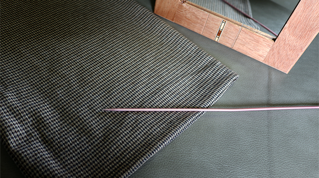 Flexible Mirror/Needle Through Mirror by Tony Karpinski