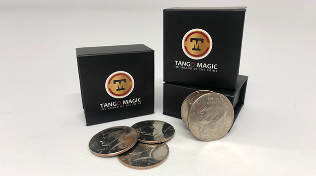 Perfect Shell Coin Set Half Dollar (Shell and 4 Coins D0201) by Tango Magic - Trick