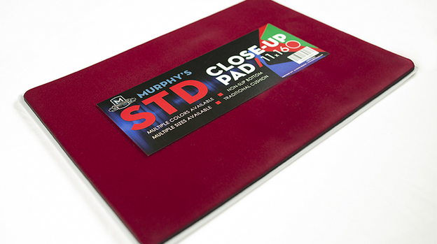 Standard Close-Up Pad 11X16 (Red) by Murphy's Magic Supplies - Trick