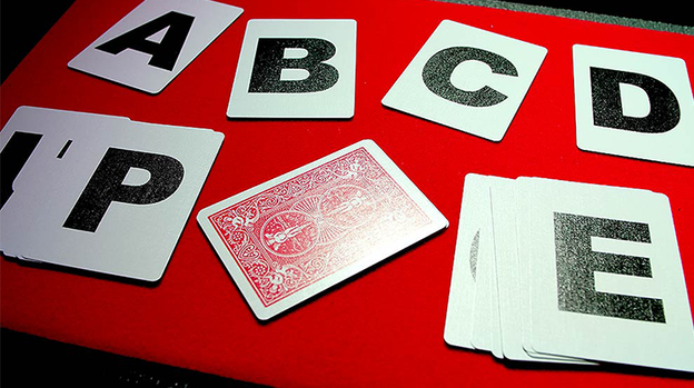 Alphabet Playing Cards Bicycle No Index by PrintByMagic - Trick