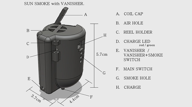 Sun Smoke with Vanisher 2.0 by SUN