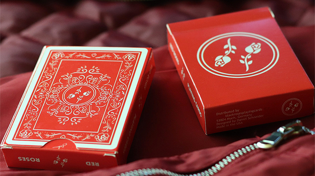 Red Roses Playing Cards by Daniel Schneider