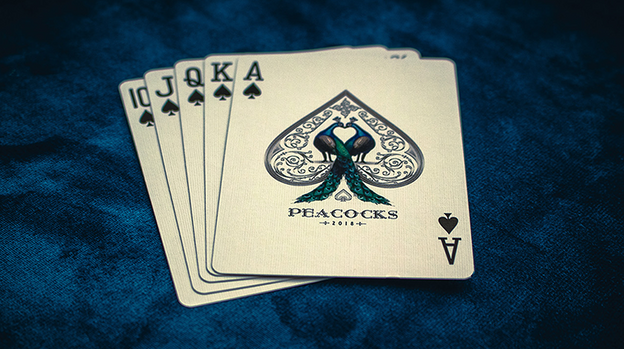 Limited Edition Peacocks Playing Cards by Rocsana Thompson