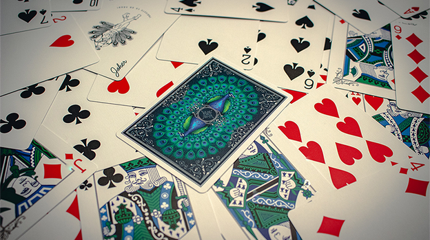 Limited Edition Peacocks Playing Cards by Rocsana Thompson