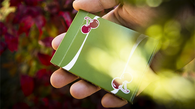 Cherry Casino (Sahara Green) Playing Cards by Pure Imagination Projects