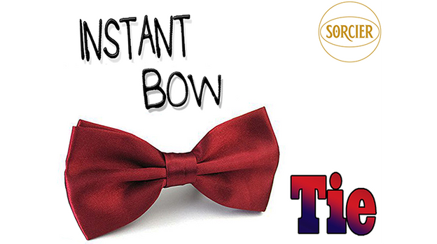 Instant Bow Tie (Red) by Sorcier Magic - Trick