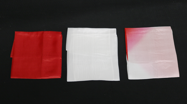 Silk 15 in (Half-Dyed) Red & White from Magic by Gosh