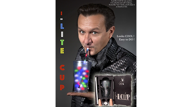 I-Lite Cup V2 (Red) by Victor Voitko (Gimmick and Online Instructions) - Trick