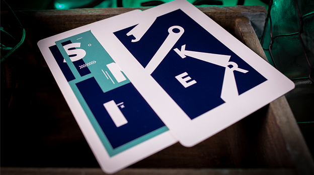 Sinis (Turquoise) Playing Cards by Marc Ventosa