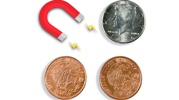 Magnetic Scotch and Soda Mexican Coin by Eagle Coins - Trick
