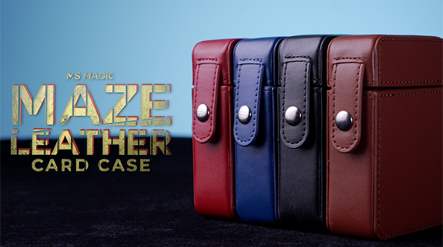 MAZE Leather Card Case (Black) by Bond Lee - Trick