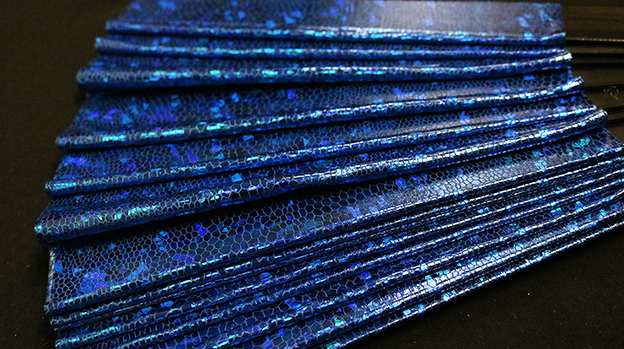 Appearing SnowStorming Fan V2 (Blue Hologram) by Victor Voitko (Gimmick and Online Instructions) - Trick