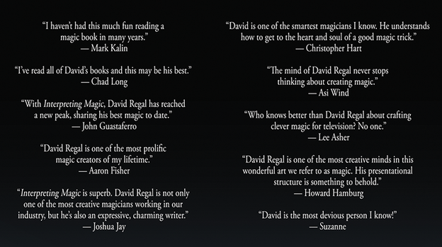 Interpreting Magic by David Regal - Book