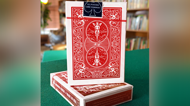 Experts Thin Crushed Printed on Web Press Rider Back Back (Red) Playing Cards