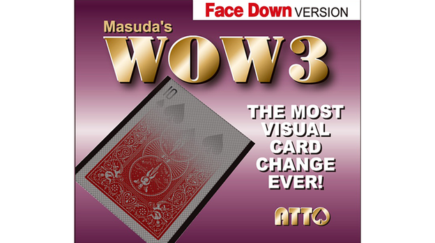 WOW 3 Face-DOWN (Gimmick and Online Instructions) by Katsuya Masuda - Trick