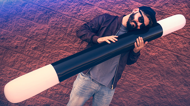 INFLATABLE WAND (6FT.) by Murphy's Magic Supplies - Trick