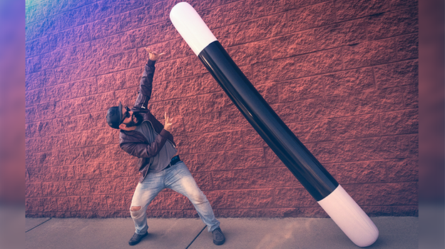 INFLATABLE WAND MEGA (8FT.) by Murphy's Magic Supplies - Trick