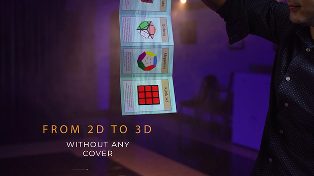 Rubik's Cube 3D Advertising (Gimmicks and Online Instructions) by Henry Evans and Martin Braessas - Trick