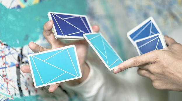 Flexible Gradients Blue Playing Cards by TCC