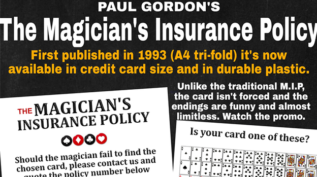 The Magician's Insurance Policy by Paul Gordon - Trick