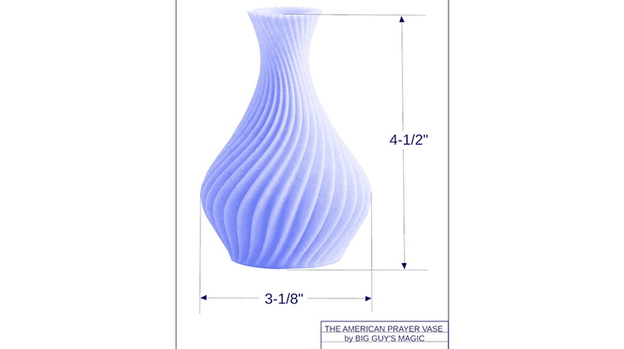 The American Prayer Vase Genie Bottle BLACK MAMBA by Big Guy's Magic- Trick