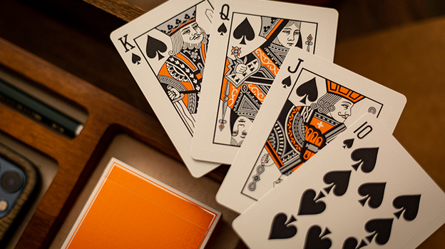 Lounge Edition in Hangar (Orange) by Jetsetter Playing Cards