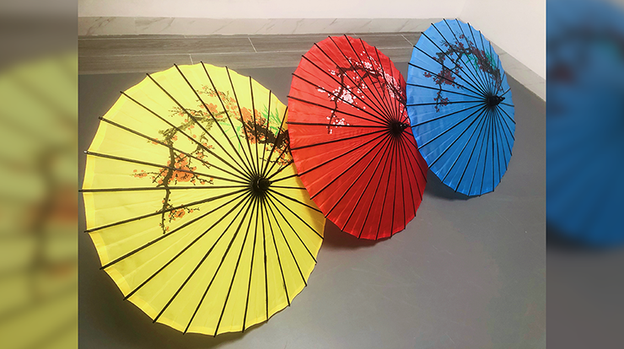 Dragon Parasol BLUE by LY & MS Magic - Trick