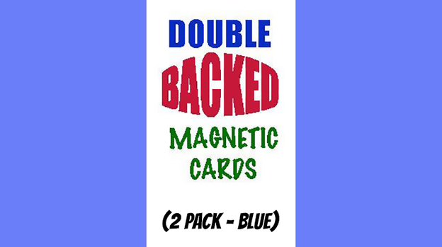Magnetic Cards (2 pack/Blue) by Chazpro Magic. - Trick