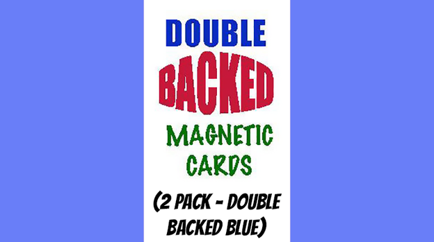 Magnetic Cards (2 pack/double back blue) by Chazpro Magic. - Trick