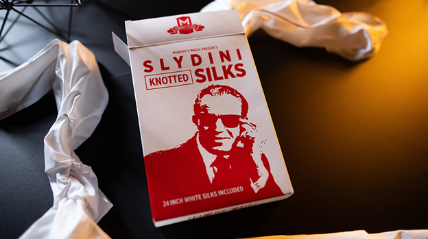 Slydini's Knotted Silks (White / 24 Inch) by Slydini & Murphy's Magic - Trick