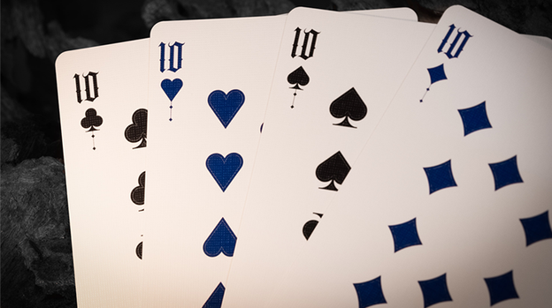 Deal with the Devil (Cobalt Blue) UV Playing Cards by Darkside Playing Card Co