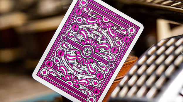 The Beatles (Pink) Playing Cards by theory11