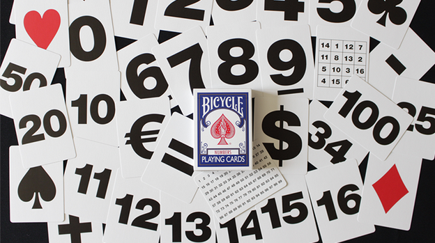 Bicycle Special NUMBERS Blue Playing Cards (plus 11 Online Effects)