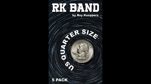 RK Bands Quarter Dollar Size For Flipper coins (5 per package) - Trick