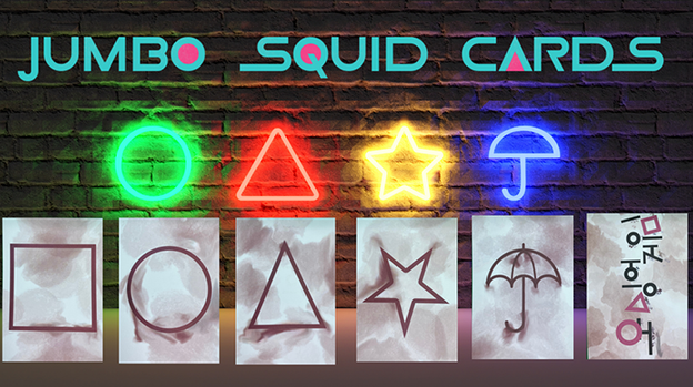 SQUID CARDS STAGE SIZE (Gimmicks and Online Instruction) by Matthew Wright - Trick