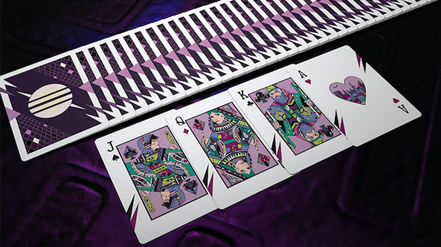 Retro Wave Playing Cards