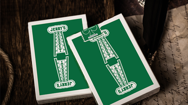 Jerry's Nugget (Felt Green) Marked Monotone Playing Cards
