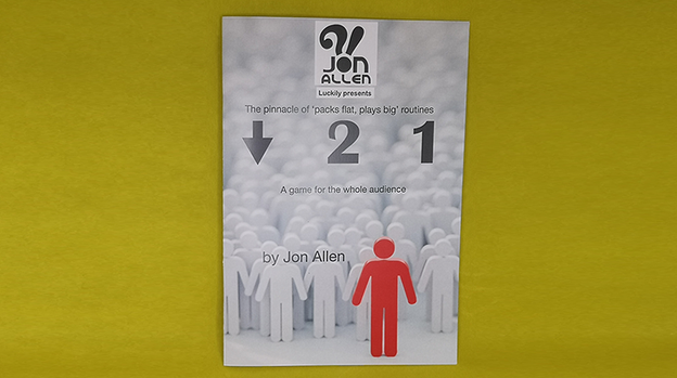 DOWN TO ONE (Gimmicks & Instructions) by Jon Allen - Trick