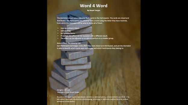 TFCM Presents - Word 4 Word by Boyet Vargas - ebook
