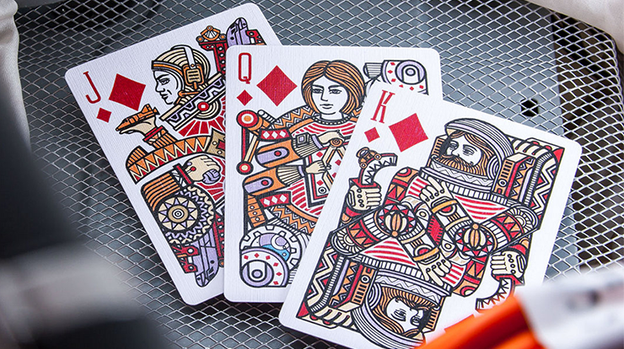 Escape Velocity (Blue) Playing Cards