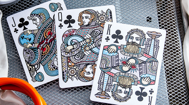 Escape Velocity (Blue) Playing Cards