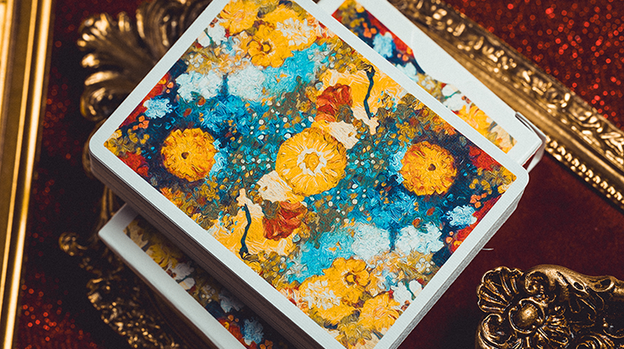 Van Gogh Zinnias (Numbered- Seal) Playing Cards